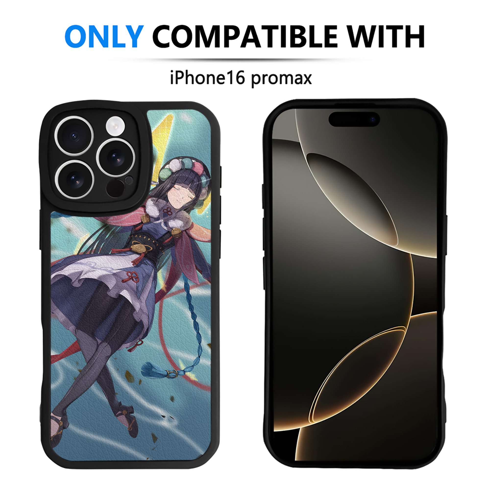 げんし神 genshin 【iPhone 16シリーズ対応】シリコンスマホケース（レザー調） 材質：シリコン